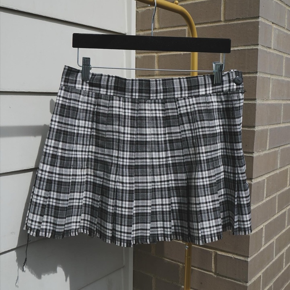 Vintage Y2K/Grunge high waisted plaid mini skirt